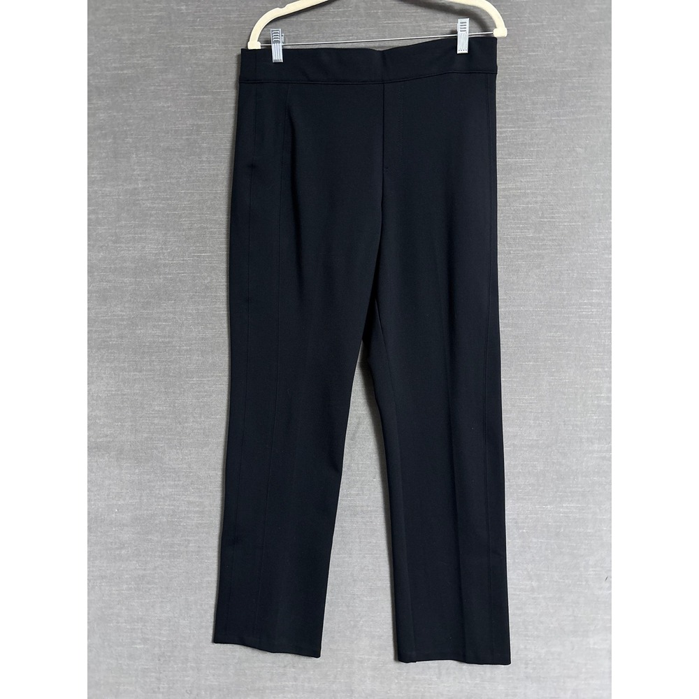 Spanx The Perfect Pant XL Black Slim Straight Leg Ponte Trousers Career Office